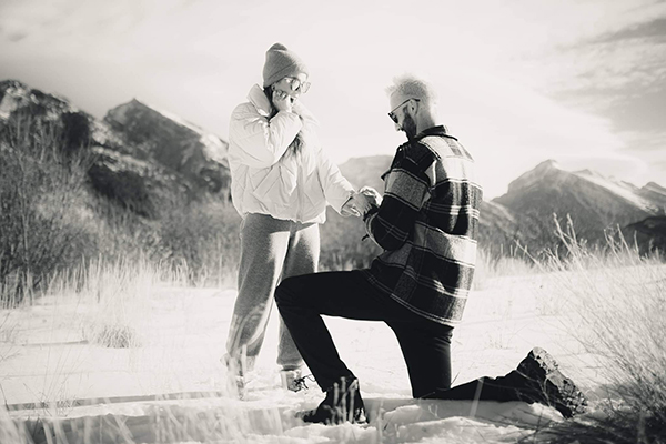 Rockies Rentals engagement - photo by Caleb Huizinga